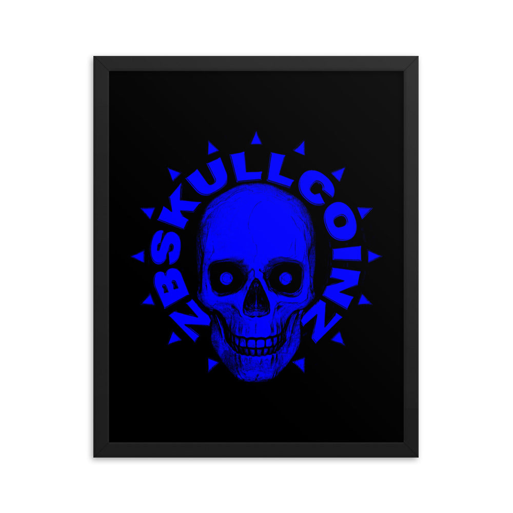Skull 00086 Framed photo paper poster