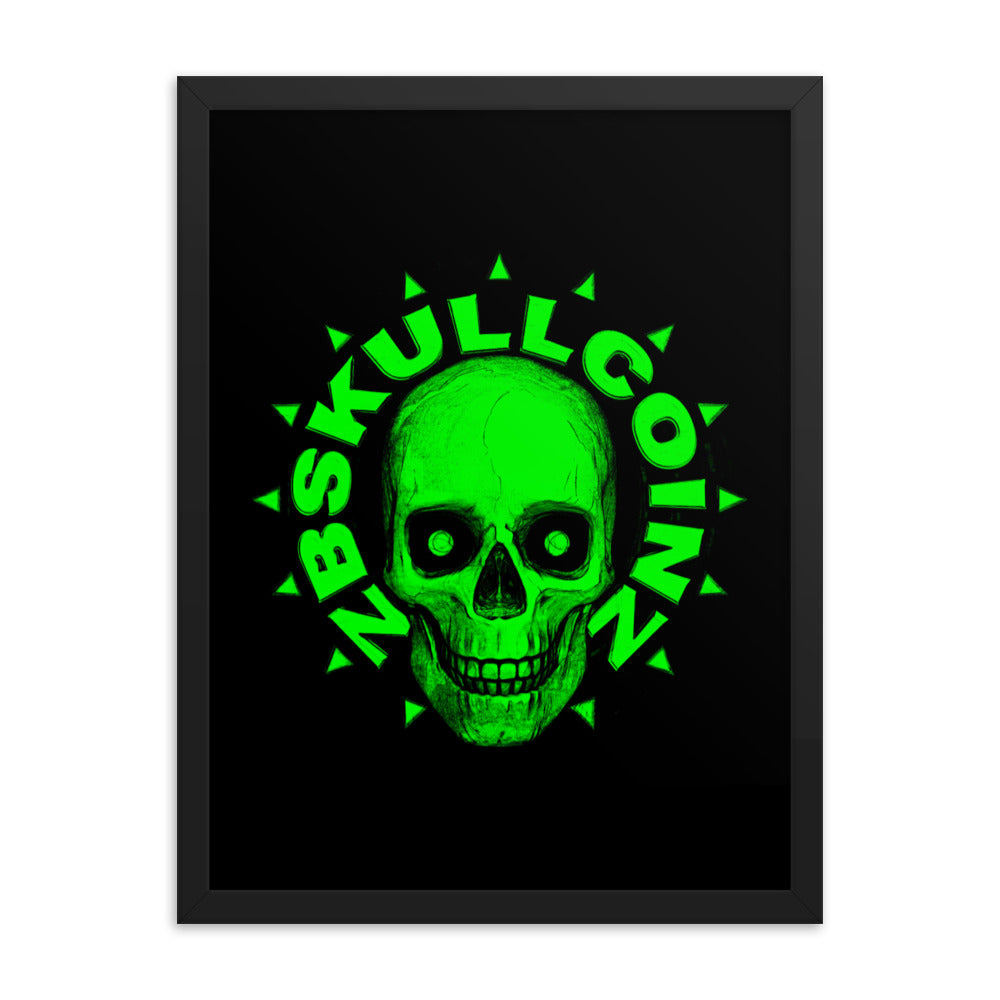 Skull 00087 Framed photo paper poster