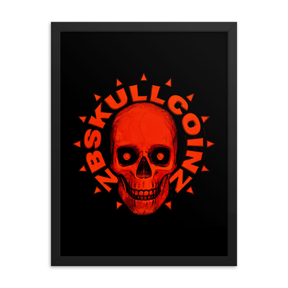 Skull 00089 Framed photo paper poster