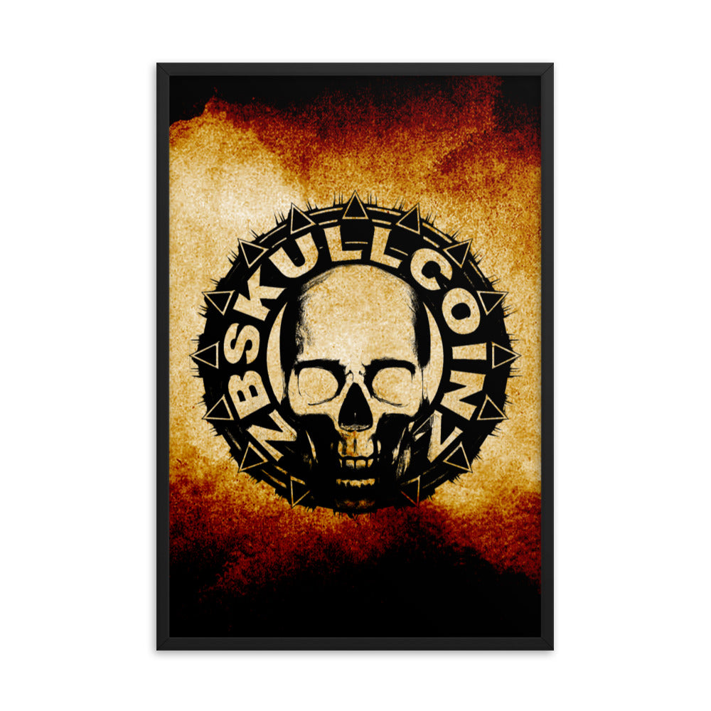 Skull 00039 Framed photo paper poster