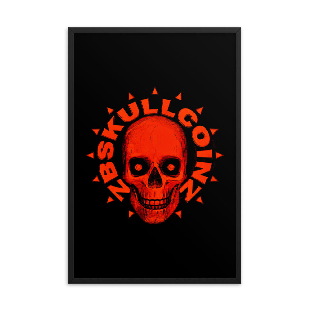 Skull 00089 Framed photo paper poster